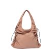 画像1: Woman’s simple folding cloth bag waterproof large capacity nylon bag　　折りたたみ防水ナイロンショルダーポータブルバッグハンドバッグ　 (1)