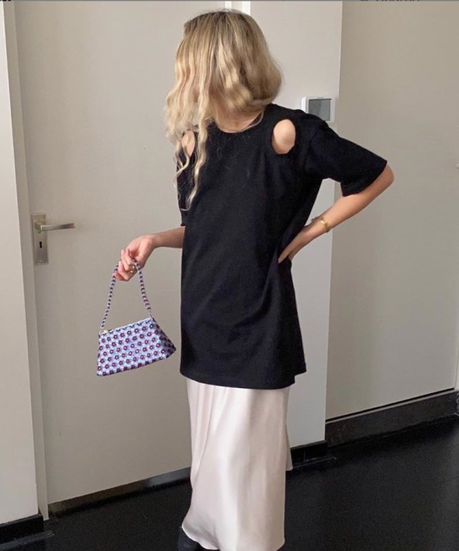 画像6: Woman’s flower beaded handbag crystal shoulder underarm bag 花フラワービーズクリスタルショルダクラッチ トートハンドバッグ  (6)