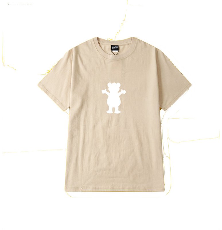 画像3:  bear pattern loose t-shirt men and women short-sleeved T-shirt     クマ  ベアープリント オーバーサイズ 半袖Tシャツユニセックス 男女兼用 (3)
