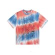 画像2: gradient tie-dye loose t-shirt men and women short-sleeved T-shirt   グラデーションタイダイオーバーサイズ 半袖Tシャツユニセックス 男女兼用 (2)