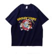 画像3: looney tunes rabbit myna t-shirt Unisex short-sleeved T-shirt    ルーニーチューン プリント オーバーサイズ 半袖Tシャツユニセックス 男女兼用 (3)