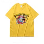 画像7: looney tunes rabbit myna t-shirt Unisex short-sleeved T-shirt    ルーニーチューン プリント オーバーサイズ 半袖Tシャツユニセックス 男女兼用 (7)