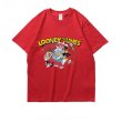 画像6: looney tunes rabbit myna t-shirt Unisex short-sleeved T-shirt    ルーニーチューン プリント オーバーサイズ 半袖Tシャツユニセックス 男女兼用 (6)