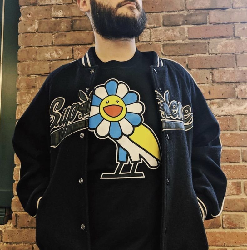 画像5: cute sun flower pattern bird  short-sleeved T-shirt     太陽のフラワーバードプリント半袖Tシャツ オーバーサイズ ユニセックス 男女兼用 (5)