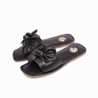 画像4: women's bow sandals and slippers　 フラットリボン ボウサンダル　ミュール (4)