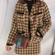 画像5: Woman’s new plaid print shoulder tote bag　チェック柄プリントショルダーバッグ トートバッグ (5)