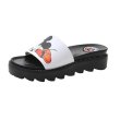 画像1: women's Mickey mouse flatbed sandals  slippers　 ミッキーマウスベットフットフラットサンダル　ミュール (1)
