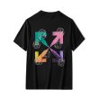 画像2: Alien gradient arrow Oversize Unisex T-shirt　 エイリアングラデーションアロープリント半袖Tシャツ オーバーサイズ ユニセックス 男女兼用 (2)