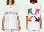 画像5: Alien gradient arrow Oversize Unisex T-shirt　 エイリアングラデーションアロープリント半袖Tシャツ オーバーサイズ ユニセックス 男女兼用 (5)