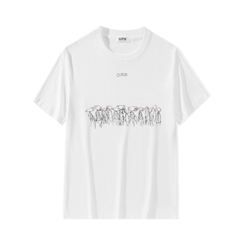 画像3: Alien gradient arrow Oversize Unisex T-shirt  エイリアングラデーションアロープリント半袖Tシャツ オーバーサイズ ユニセックス 男女兼用 (3)