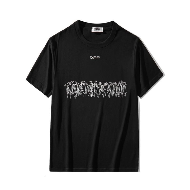 画像4: Alien gradient arrow Oversize Unisex T-shirt  エイリアングラデーションアロープリント半袖Tシャツ オーバーサイズ ユニセックス 男女兼用 (4)