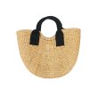 画像1: simple woven straw bag Handbag　  シンプル籠 かごバッグハンドバッグ　 (1)