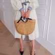 画像2: simple woven straw bag Handbag　  シンプル籠 かごバッグハンドバッグ　 (2)