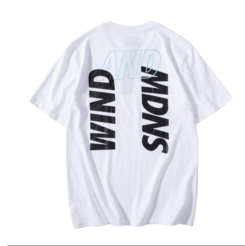 画像3: Short-sleeved T-shirt with back letter logo Oversize Unisex  バックレターロゴ入り半袖Tシャツプリント半袖Tシャツ オーバーサイズ ユニセックス 男女兼用 (3)