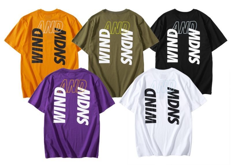 画像12: Short-sleeved T-shirt with back letter logo Oversize Unisex  バックレターロゴ入り半袖Tシャツプリント半袖Tシャツ オーバーサイズ ユニセックス 男女兼用 (12)