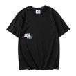 画像7: Short-sleeved T-shirt with back letter logo Oversize Unisex 　バックレターロゴ入り半袖Tシャツプリント半袖Tシャツ オーバーサイズ ユニセックス 男女兼用 (7)