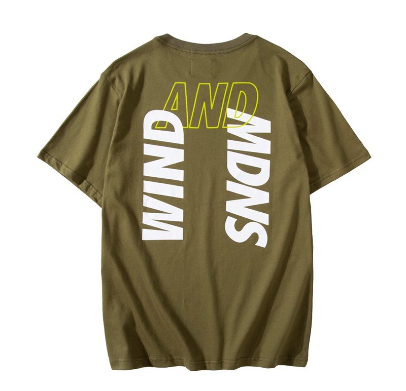 画像14: Short-sleeved T-shirt with back letter logo Oversize Unisex  バックレターロゴ入り半袖Tシャツプリント半袖Tシャツ オーバーサイズ ユニセックス 男女兼用 (14)