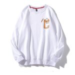 画像4: cat printing long sleeve plus cashmere sweater リバースキャット 猫オーバーサイズ トレーナーユニセックス 男女兼用 (4)