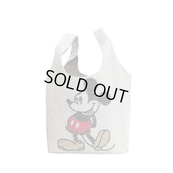 画像1: Women's Mickey Mouse Rhinestone Tote Bag Disney ミッキーマウス ラインストーントートバッグ (1)