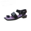 画像6: women's  Roman square head buckle sandals   スクエアヘッドバックルフラットサンダル 　 (6)