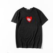 画像3: Tom & Jerry Short Sleeve Unisex T-shirt on Heart　ハートにトム＆ジェリー半袖ユニセックスTシャツユニセックス 男女兼用 (3)