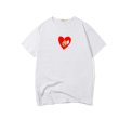 画像2: Tom & Jerry Short Sleeve Unisex T-shirt on Heart　ハートにトム＆ジェリー半袖ユニセックスTシャツユニセックス 男女兼用 (2)