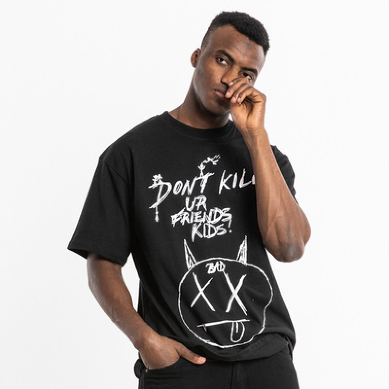 画像5: Revenge XXXTENTATION Don't Kill hand-painted graffiti short-sleeved ghost men and women short-sleeved t-shirt  XXXTENTATION手描き半袖Tシャツ グラフィックレタープリントユニセックス 男女兼用 (5)