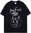 画像8: Revenge XXXTENTATION Don't Kill hand-painted graffiti short-sleeved ghost men and women short-sleeved t-shirt　　XXXTENTATION手描き半袖Tシャツ　グラフィックレタープリントユニセックス 男女兼用 (8)