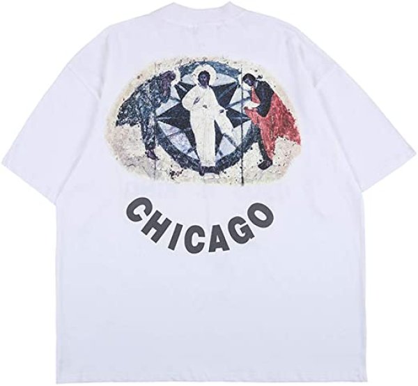 画像1: 　King Kanye T Shirt Short Sleeve Hipster Hip Hop Graphic T-Shirts　ヒップスターヒップホップグラフィックTシャツ　ユニセックス 男女兼用 (1)