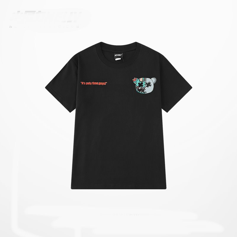 画像4: ain't u afraid bear print short sleeve T-shirt  ain't u afraidベアープリント半袖Tシャツユニセックス 男女兼用 (4)