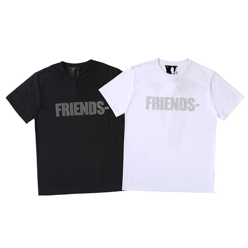 Rhinestone V logo short sleeve T-shirt ラインストーンVロゴ