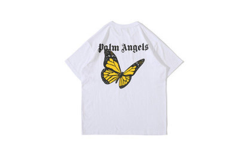 画像3: PA Angel Butterfly Letter Print t-shirt oversize men and women   エンジェルバタフライレタープリントオーバーサイズ半袖Tシャツ ユニセックス 男女兼用 (3)