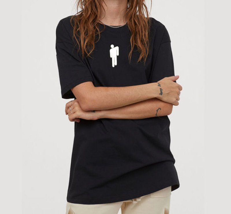 画像6: same rapper billie eilish t-shirt oversize men and women 　　オーバーサイズ半袖Tシャツ ユニセックス 男女兼用 (6)