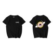 画像12:  Saturn planet donut print T-shirt　  サターン土星プリント半袖Tシャツ ユニセックス 男女兼用 (12)