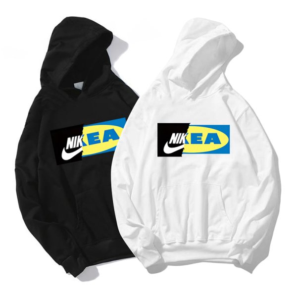 画像1: Unisex Men's NIKea Logo Hoodie  ユニセックス 男女兼用 NIKea ニケア フーディパーカー トレーナー (1)