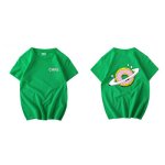 画像7:  Saturn planet donut print T-shirt　  サターン土星プリント半袖Tシャツ ユニセックス 男女兼用 (7)