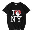 画像4: I love NY & cat print short sleeve T-shirt men and women  　I love NY＆キャットプリント半袖Tシャツ　 ユニセックス 男女兼用 (4)