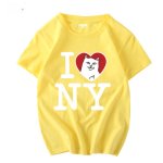 画像5: I love NY & cat print short sleeve T-shirt men and women  　I love NY＆キャットプリント半袖Tシャツ　 ユニセックス 男女兼用 (5)