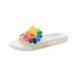 画像1: women's Smile flower flat sandals  slippers　 スマイルフラワーフラットシャワーサンダル　 (1)