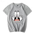 画像1: Bugs Bunny face round neck  t shirt men and women  バッグス・バニー バックスバニー半袖Tシャツ ユニセックス 男女兼用 ルーニー・テューンズ (1)