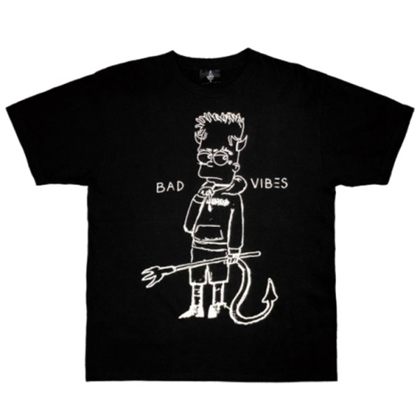 画像1: Revenge XXXTENTACION Bart Simpson T-shirt   リベンジバートシンプソンプリント半袖Tシャツ ユニセックス 男女兼用 (1)
