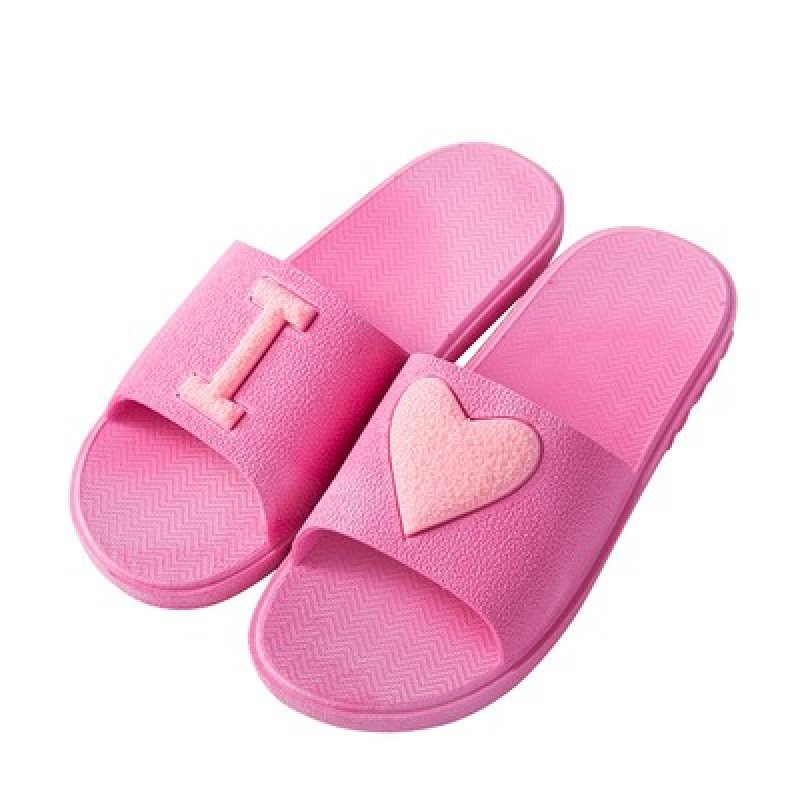 画像2: Women and men I LOVE& LOVE U logo couple shower sandals flip-flops slippers　 ハート付きシャワーサンダル　フリップフロップ　男女兼用 (2)