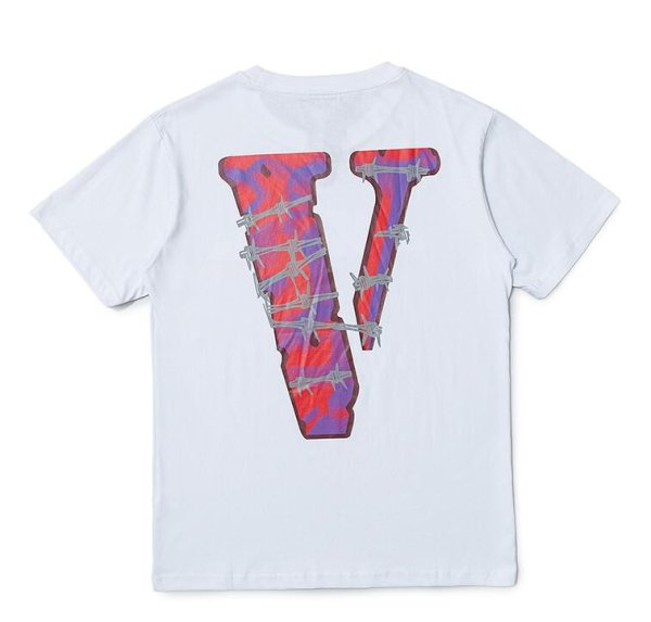 画像1: Globe big V print summer round neck short sleeve T-shirt  men and women    グローブビッグVプリント半袖Tシャツ ユニセックス 男女兼用 (1)