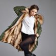 画像4: プラスサイズあり Real Fox Fur Real Fur LinerHoodie Military Coat Long リアルフォックスファーフード&ライナー付ミリタリーモッズコート (4)