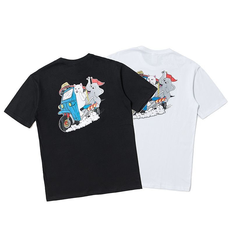 画像5: cheap cat middle finger cat Thailand limited elephant short sleeve T-shirt  men and women  キャット&エレファント半袖Tシャツ ユニセックス 男女兼用 (5)