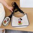 画像6: Mickey canvas bag shoulder Messenger bag　ミッキーマウスキャンバスショルダーメッセンジャーバッグ　 (6)