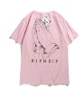 画像3: bergamot pocket middle finger cat  short sleeve T-shirt  men and women  ベルガモット ミドルフィンガーキャットオーバーサイズ半袖Tシャツ ユニセックス 男女兼用 (3)