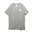 画像9: bergamot pocket middle finger cat  short sleeve T-shirt  men and women  ベルガモット ミドルフィンガーキャットオーバーサイズ半袖Tシャツ ユニセックス 男女兼用 (9)