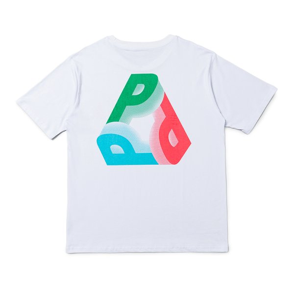 画像1: P-shaped triangle phantom short sleeve T-shirt  men and women 　　Pシェイプトライアングルファントムオーバーサイズ半袖Tシャツ ユニセックス 男女兼用 (1)