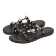 画像5: women's  Studs flat bottom rivet sandals 　スタッズ付きフラットサンダル　スリッパ 　 (5)